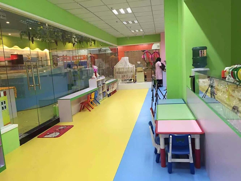早教中心PVC彈性塑膠地板