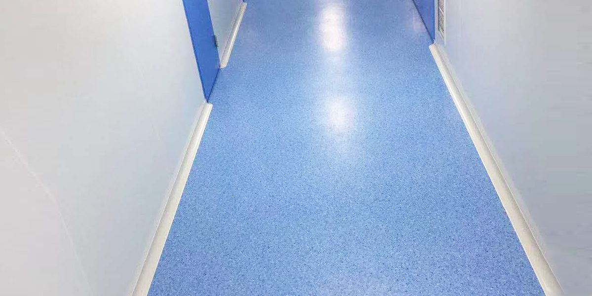 泰州市中國醫藥城五期廠房車間PVC地板鋪設案例